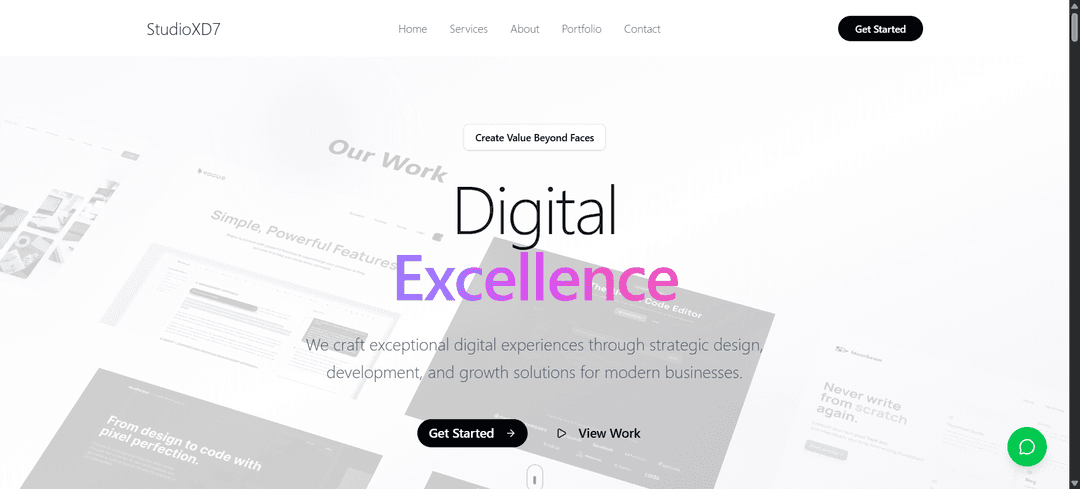 StudioXD7 Agency Website