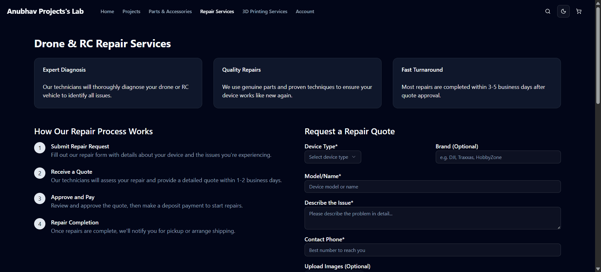 Service Page