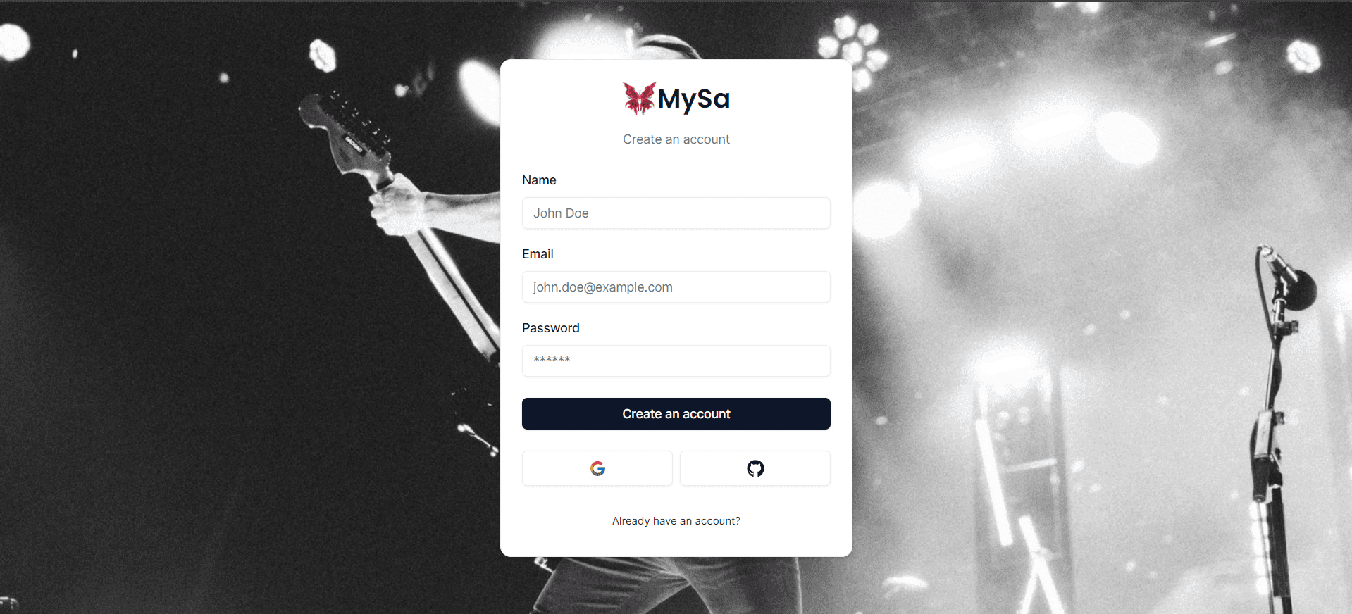 Sign Up