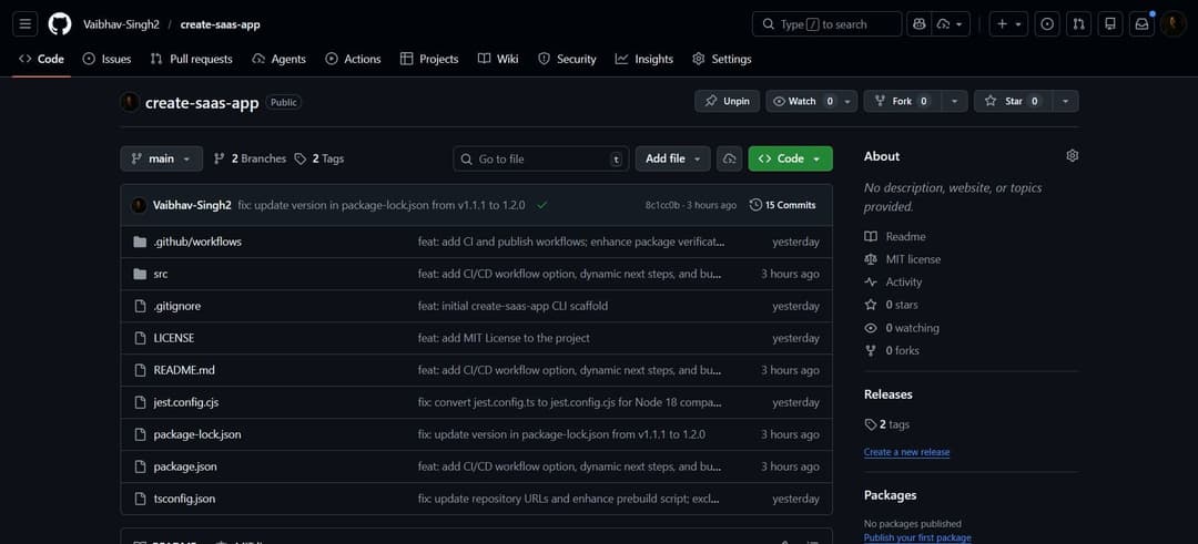 create-saas-app · Modern SaaS Monorepo Boilerplate