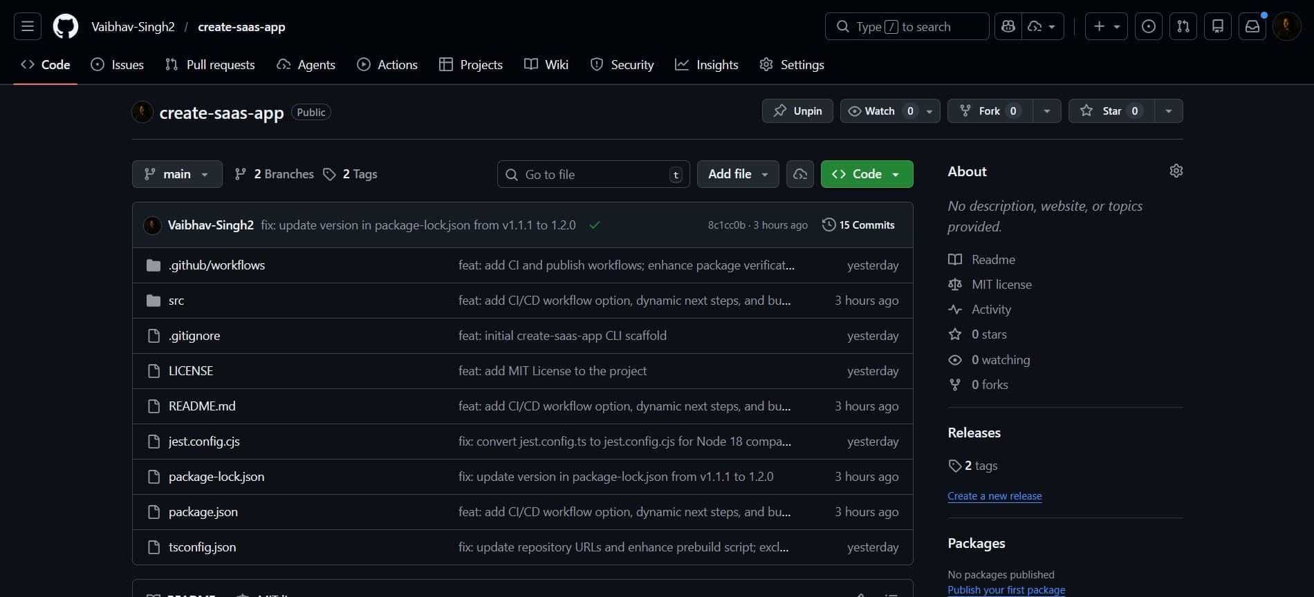 create-saas-app · Modern SaaS Monorepo Boilerplate
