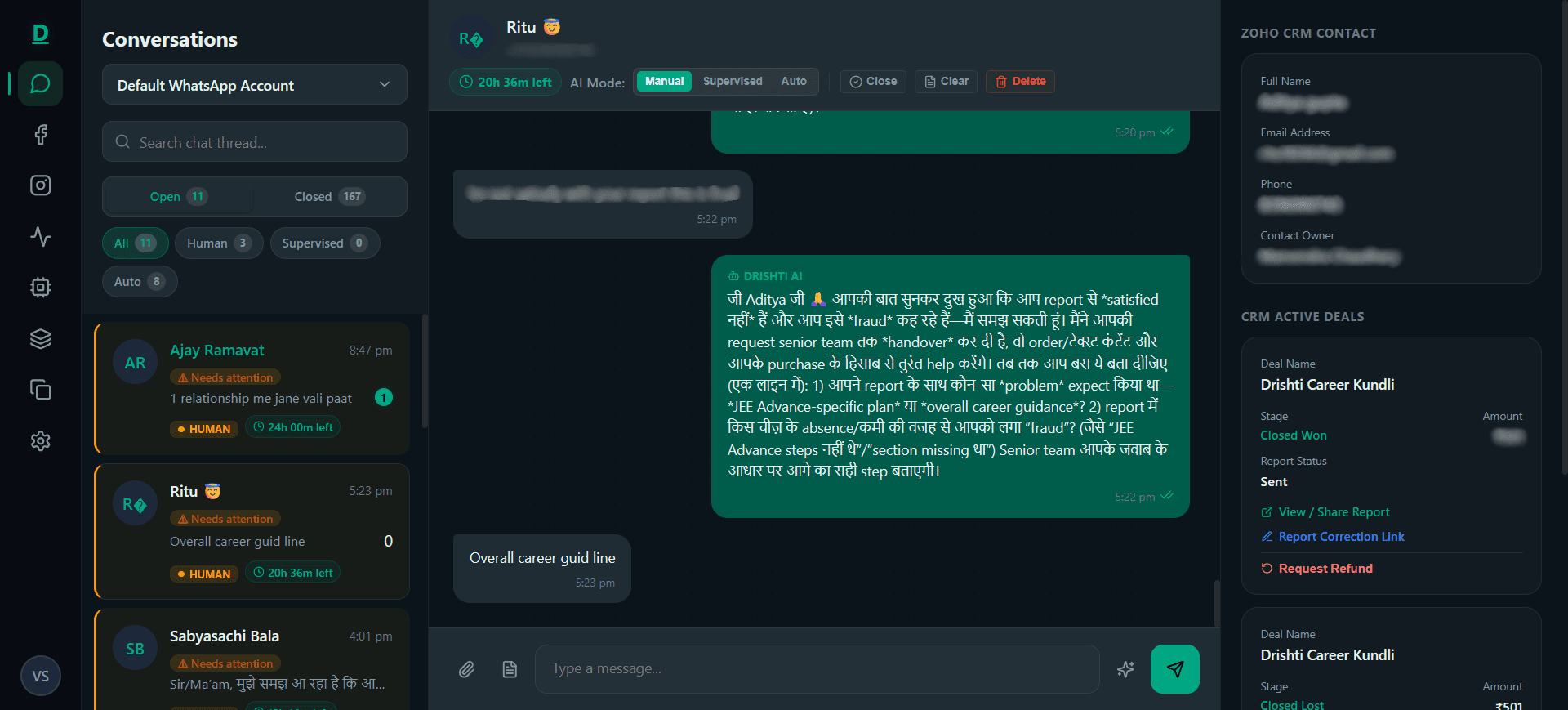 Drishti Marketing OS — Enterprise WhatsApp AI Agent Platform